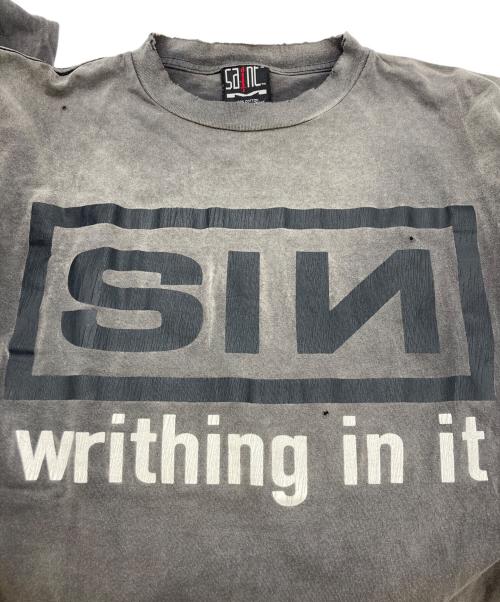 SAINT MICHAEL（セントマイケル）SAINT MICHAEL (セントマイケル) LS TEE/SIN/BLACK グレー サイズ:Mの古着・服飾アイテム