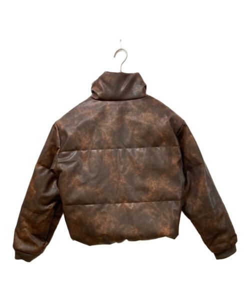 VIVAMUS（ヴィヴァムス）VIVAMUS (ヴィヴァムス) フェイクレザージャケット ブラウン サイズ:１の古着・服飾アイテム