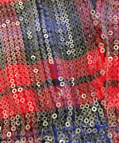 AFB（エーエフビー）AFB (エーエフビー) スパンコールジップパーカー マルチカラー サイズ:Mの古着・服飾アイテム