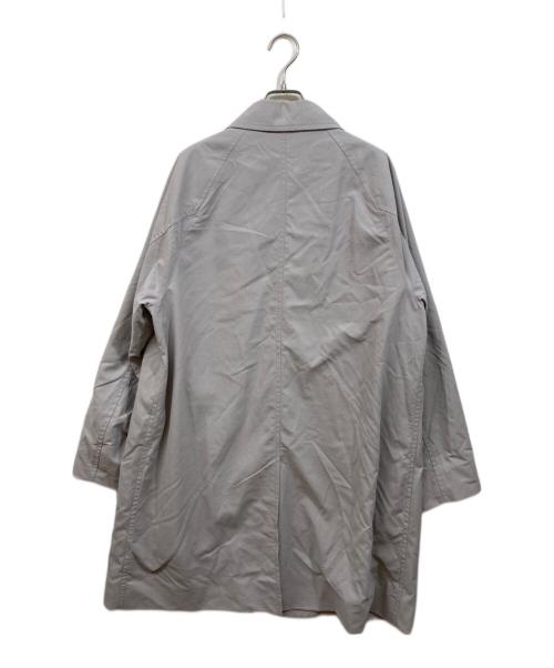green label relaxing（グリーンレーベルリラクシング）green label relaxing (グリーンレーベルリラクシング) ナイロンオックス ステンカラーコート グレー サイズ:SIZE Lの古着・服飾アイテム