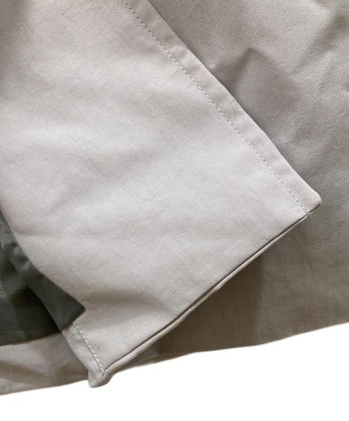 green label relaxing（グリーンレーベルリラクシング）green label relaxing (グリーンレーベルリラクシング) ナイロンオックス ステンカラーコート グレー サイズ:SIZE Lの古着・服飾アイテム