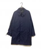 green label relaxingグリーンレーベルリラクシング）の古着「ナイロンオックス ステンカラーコート」｜ネイビー