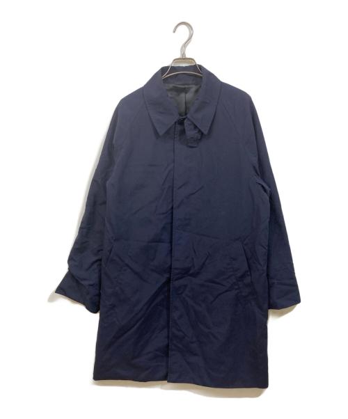 green label relaxing（グリーンレーベルリラクシング）green label relaxing (グリーンレーベルリラクシング) ナイロンオックス ステンカラーコート ネイビー サイズ:	SIZE Lの古着・服飾アイテム