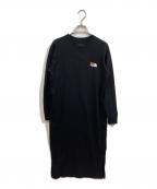 THE NORTH FACEザ ノース フェイス）の古着「L/S Flower Logo Onepiece」｜ブラック