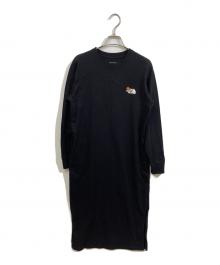 THE NORTH FACE（ザ ノース フェイス）の古着「L/S Flower Logo Onepiece」｜ブラック