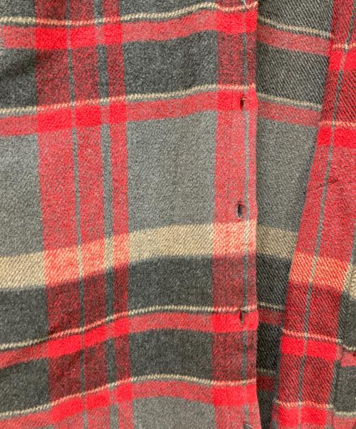 HIDE AND SEEK（ハイドアンドシーク）HIDE AND SEEK (ハイドアンドシーク) ネルシャツジャケット レッド サイズ:SIZE FREEの古着・服飾アイテム