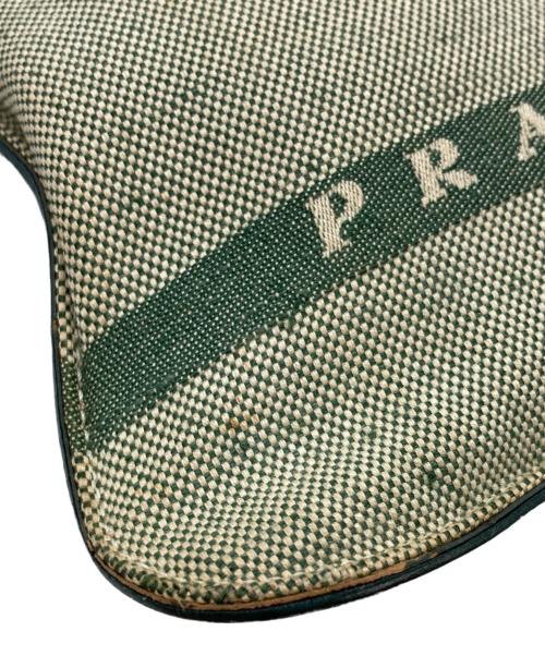PRADA（プラダ）PRADA (プラダ) CANVAS BODY BAG グリーンの古着・服飾アイテム