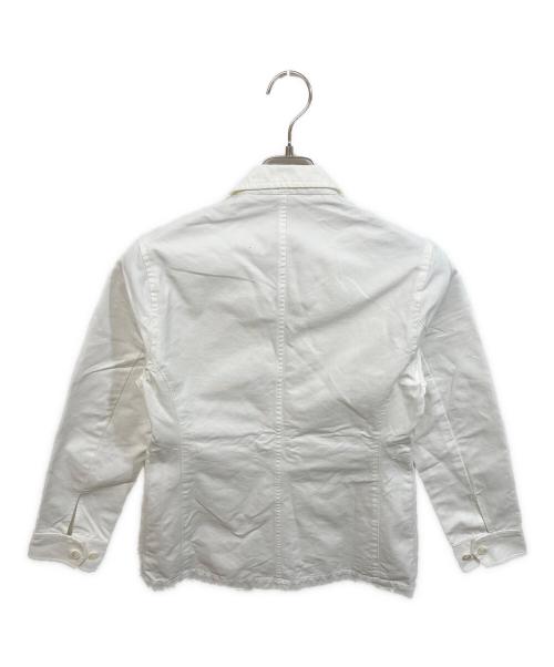guji KYOTO（グジ）guji KYOTO (グジ) リネンミリタリージャケット ホワイト サイズ:Sの古着・服飾アイテム