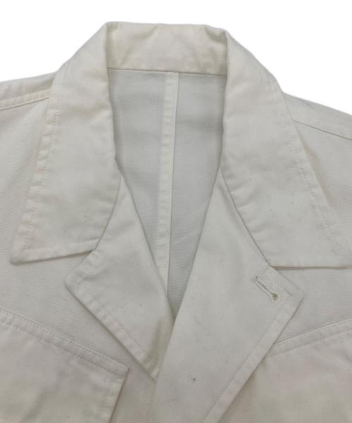 guji KYOTO（グジ）guji KYOTO (グジ) リネンミリタリージャケット ホワイト サイズ:Sの古着・服飾アイテム