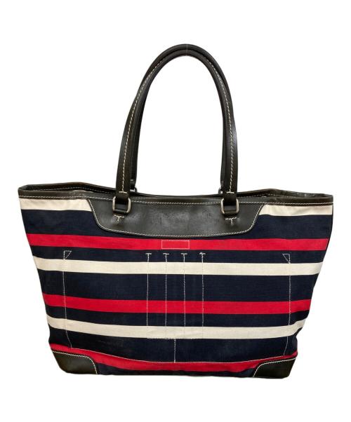 Daniel&Bob（ダニエル＆ボブ）Daniel&Bob (ダニエル＆ボブ) キャンバストートバッグ レッド×ネイビーの古着・服飾アイテム