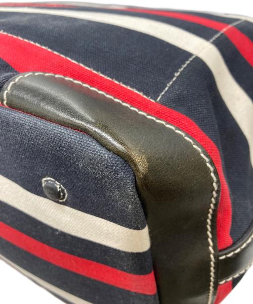 Daniel&Bob（ダニエル＆ボブ）Daniel&Bob (ダニエル＆ボブ) キャンバストートバッグ レッド×ネイビーの古着・服飾アイテム