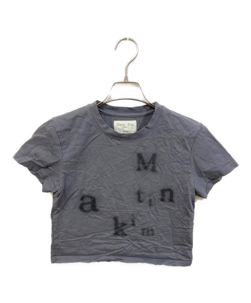 Matin Kim（マーティン・キム）Matin Kim (マーティン・キム) ロゴTシャツ グレー サイズ:Freeの古着・服飾アイテム