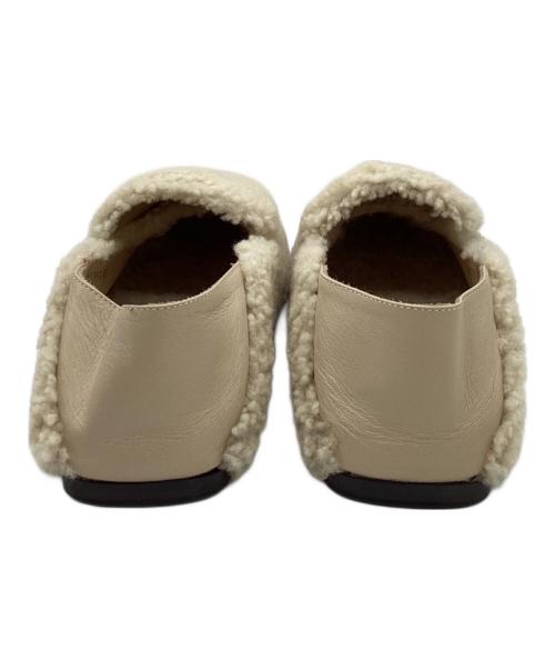sergio rossi（セルジオロッシ）sergio rossi (セルジオロッシ) フラットムートンシューズ ベージュ サイズ:SIZE 36の古着・服飾アイテム