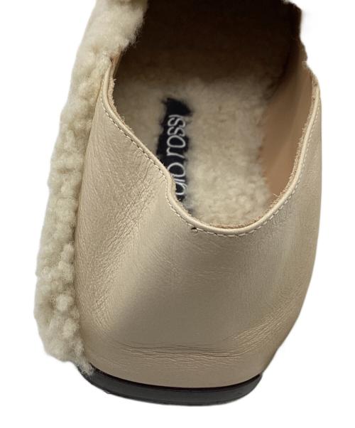 sergio rossi（セルジオロッシ）sergio rossi (セルジオロッシ) フラットムートンシューズ ベージュ サイズ:SIZE 36の古着・服飾アイテム
