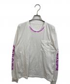 CHROME HEARTSクロムハーツ）の古着「NECK&ARM CH LOGO L/S T-SHIRTS」｜ホワイト
