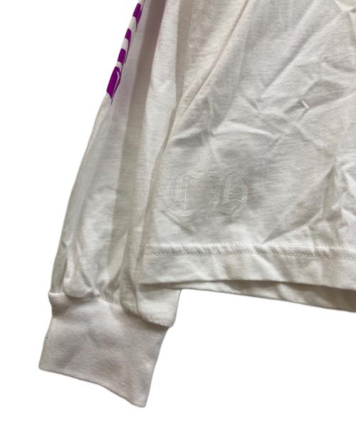CHROME HEARTS（クロムハーツ）CHROME HEARTS (クロムハーツ) NECK&ARM CH LOGO L/S T-SHIRTS ホワイト サイズ:SIZE Lの古着・服飾アイテム