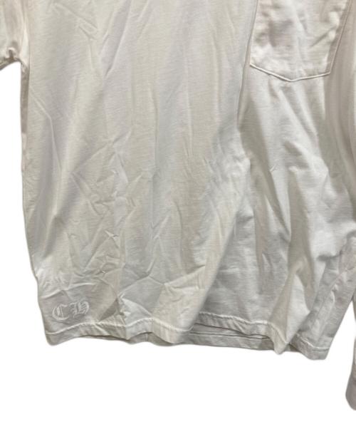 CHROME HEARTS（クロムハーツ）CHROME HEARTS (クロムハーツ) NECK&ARM CH LOGO L/S T-SHIRTS ホワイト サイズ:SIZE Lの古着・服飾アイテム
