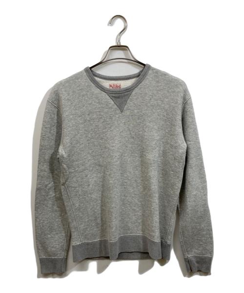FLAT HEAD（フラット ヘッド）FLAT HEAD (フラット ヘッド) 前Vクルーネックスウェット グレー サイズ:	SIZE Mの古着・服飾アイテム