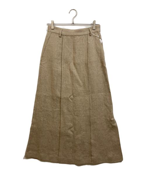 Adam et Rope（アダム エ ロペ）Adam et Rope (アダム エ ロペ) リネンスカート ベージュ サイズ:	SIZE 36の古着・服飾アイテム