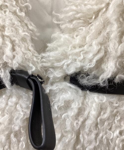 eimy istoire（エイミーイストワール）eimy istoire (エイミーイストワール) French poodle fur リボンジャケット ベージュ サイズ:	SIZE Freeの古着・服飾アイテム