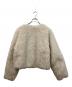 eimy istoire (エイミーイストワール) French poodle fur リボンジャケット ベージュ サイズ:	SIZE Free：9000円