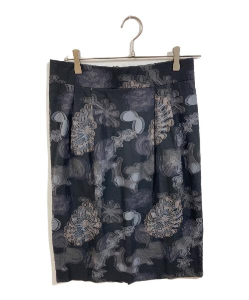 HaaT（ハート）Haat (ハート) 総柄スカート ブラック サイズ:	SIZE 3の古着・服飾アイテム