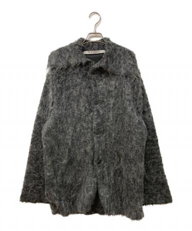 中古・古着通販】PERVERZE (パーバーズ) Teddy knit Coat グレー