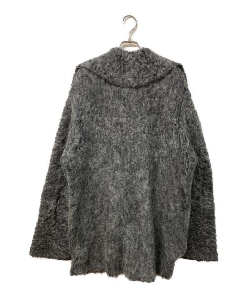 PERVERZE（パーバーズ）PERVERZE (パーバーズ) Teddy knit Coat グレー サイズ:Fの古着・服飾アイテム