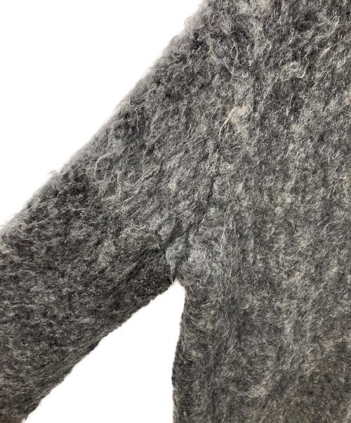 PERVERZE（パーバーズ）PERVERZE (パーバーズ) Teddy knit Coat グレー サイズ:Fの古着・服飾アイテム