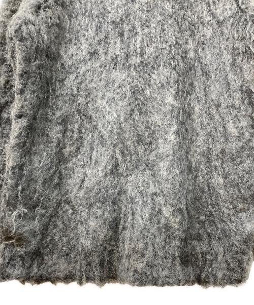 PERVERZE（パーバーズ）PERVERZE (パーバーズ) Teddy knit Coat グレー サイズ:Fの古着・服飾アイテム
