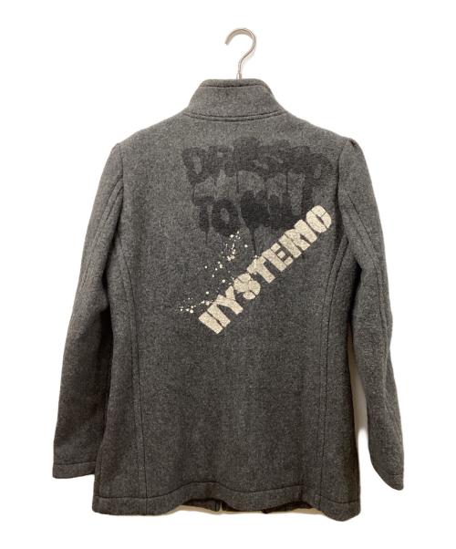 hysterics（ヒステリックス）hysterics (ヒステリックス) ウールコート グレー サイズ:SIZE Freeの古着・服飾アイテム