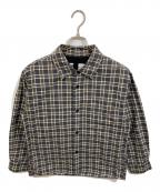 MHLエムエイチエル）の古着「チェックシャツ」｜グレー