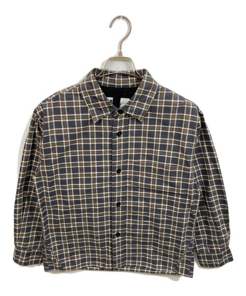 MHL（マーガレットハウエル）MHL (エムエイチエル) チェックシャツ グレー サイズ:SIZE Sの古着・服飾アイテム