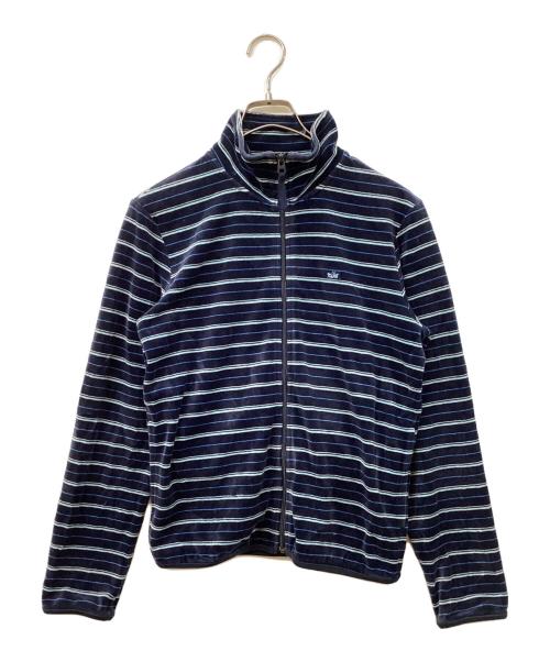 NIKE（ナイキ）NIKE (ナイキ) ベロアジップアップトップス ネイビー サイズ:	SIZE Mの古着・服飾アイテム