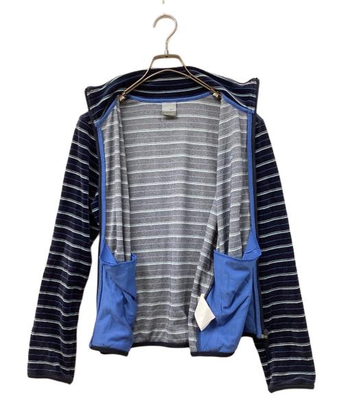 NIKE（ナイキ）NIKE (ナイキ) ベロアジップアップトップス ネイビー サイズ:	SIZE Mの古着・服飾アイテム