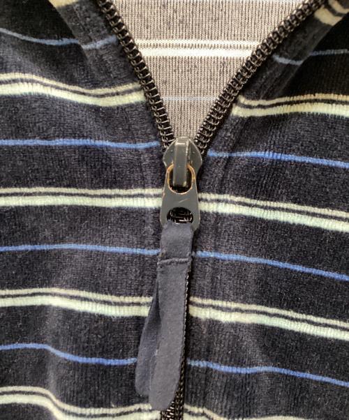 NIKE（ナイキ）NIKE (ナイキ) ベロアジップアップトップス ネイビー サイズ:	SIZE Mの古着・服飾アイテム