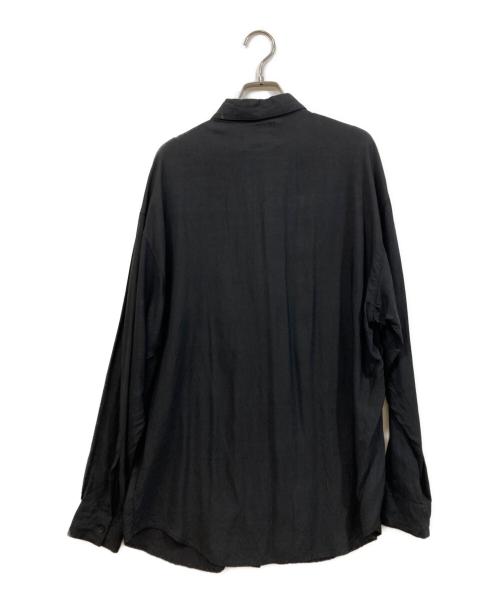 GOOUCH（グーチ）GOOUCH (グーチ) レーヨンシャツ ブラック サイズ:Mの古着・服飾アイテム
