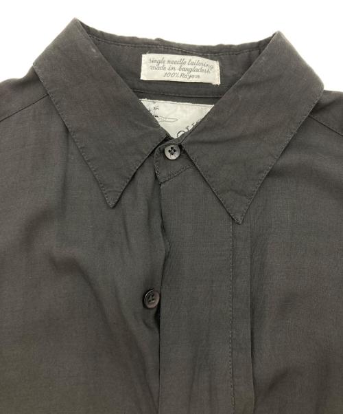 GOOUCH（グーチ）GOOUCH (グーチ) レーヨンシャツ ブラック サイズ:Mの古着・服飾アイテム
