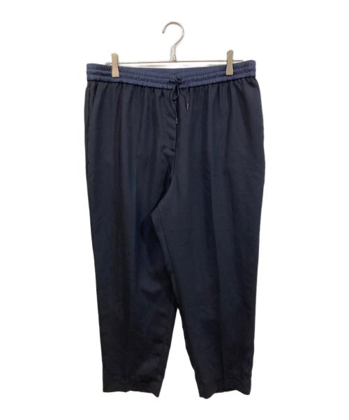 icB（アイシービー）icB (アイシービー) FluidBackSatinドロストパンツ ブラック サイズ:SIZE 46の古着・服飾アイテム
