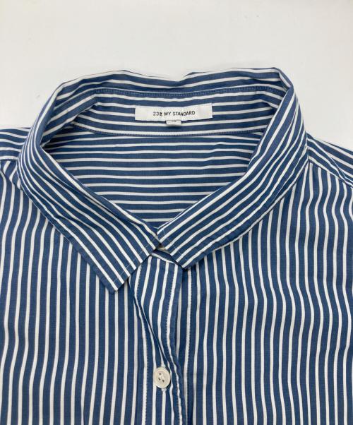 23区（ニジュウサンク）23区 (ニジュウサンク) CANCLINI ベーシック シャツ スカイブルー サイズ:48の古着・服飾アイテム