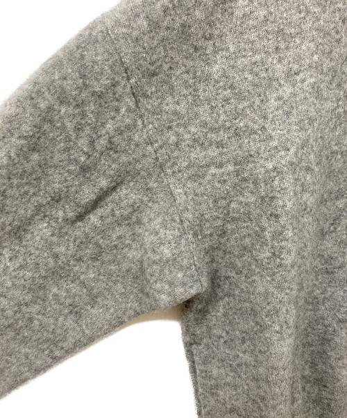 23区（ニジュウサンク）23区 (ニジュウサンク) フェルト ニットパーカー グレー サイズ:44の古着・服飾アイテム