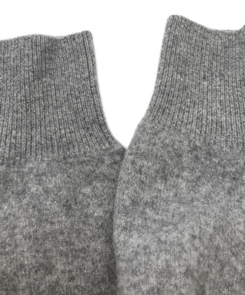 23区（ニジュウサンク）23区 (ニジュウサンク) フェルト ニットパーカー グレー サイズ:44の古着・服飾アイテム