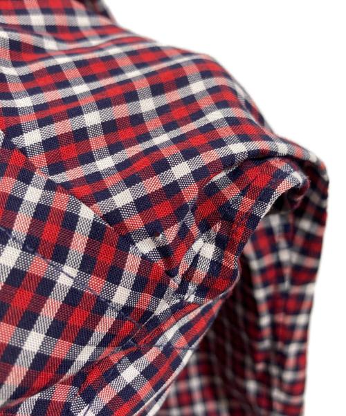 Black Fleece by BROOKS BROTHERS（ブラックフリース バイ ブルックスブラザーズ）BLACK FLEECE BY Brooks Brothers (ブラックフリース バイ ブルックスブラザーズ) ギンガムチェックボタンダウンシャツ レッド サイズ:SIZE BB0の古着・服飾アイテム