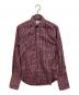 BLACK FLEECE BY Brooks Brothers（ブラックフリース バイ ブルックスブラザーズ）の古着「ギンガムチェックボタンダウンシャツ」｜レッド