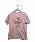 USEDユーズド）の古着「プリントTシャツ」｜ピンク