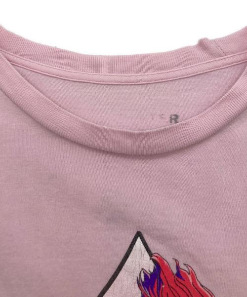 USED（ユーズド）USED (ユーズド) プリントTシャツ ピンク サイズ:実寸をご確認くださいの古着・服飾アイテム