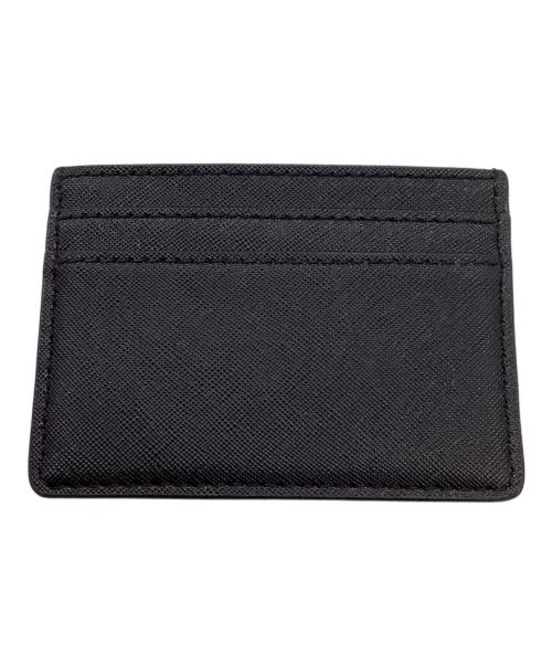 MARC JACOBS（マークジェイコブス）MARC JACOBS (マークジェイコブス) レザー メニー レイアーズ ポップアートロゴ プリント スリム カードケース ブラックの古着・服飾アイテム