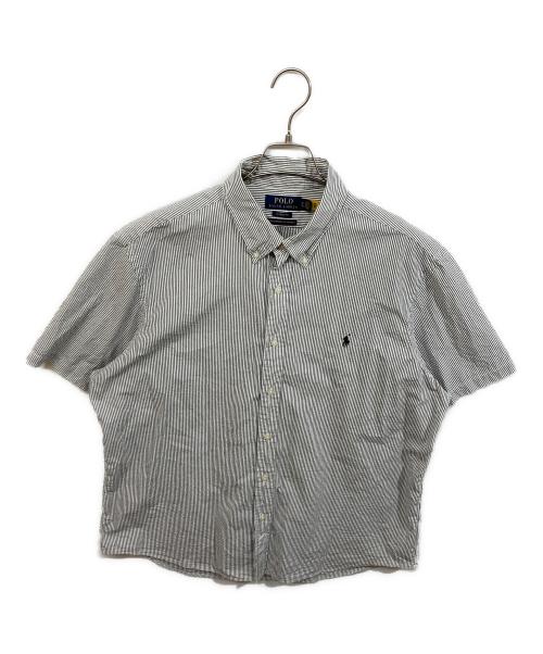 POLO RALPH LAUREN（ポロ・ラルフローレン）POLO RALPH LAUREN (ポロ・ラルフローレン) ストライプシャツ グレー サイズ:XLの古着・服飾アイテム