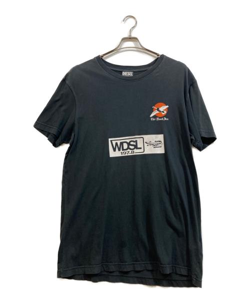 DIESEL（ディーゼル）DIESEL (ディーゼル) プリントTシャツ ブラック サイズ:XXLの古着・服飾アイテム