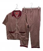 SUPREMEシュプリーム）の古着「総柄サテンパジャマセットアップ」｜ボルドー